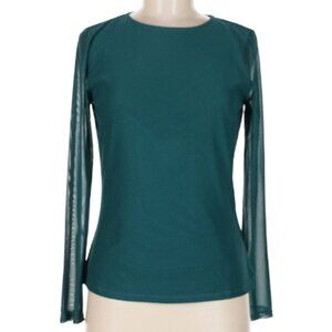 Kaileigh Teal Long Sleeve Top Size M